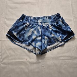 lululemon athletica‎ Blue Patterned Athletic Shorts